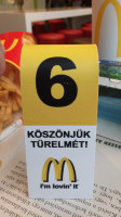 Mcdonald's menu