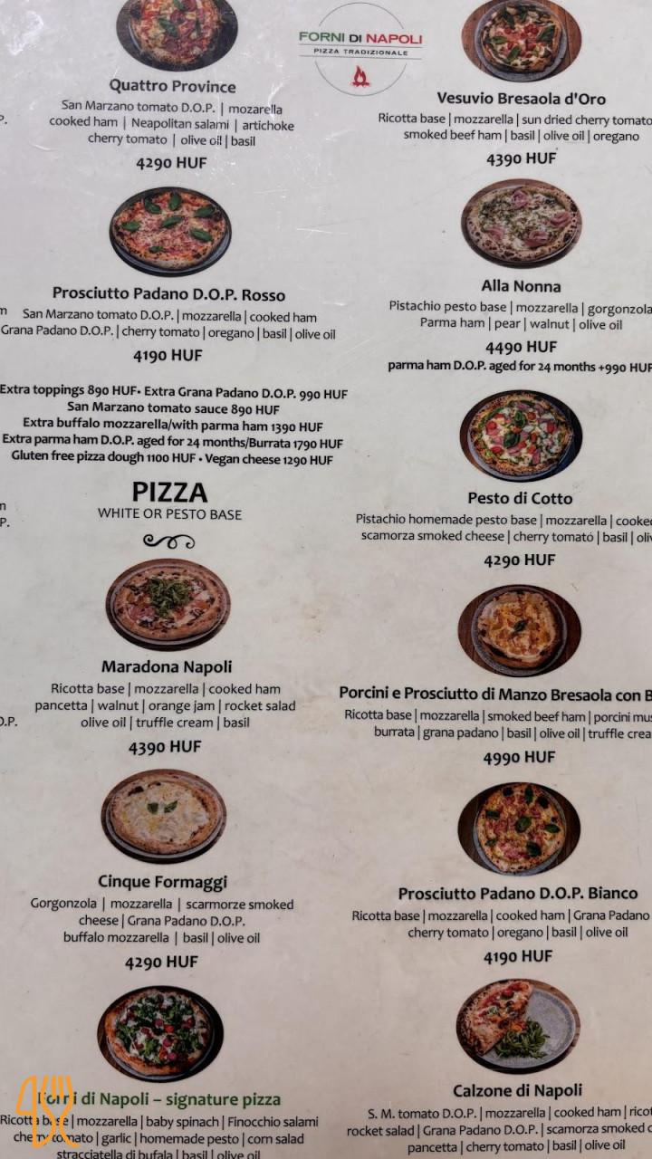 Forni Di Napoli Étlap