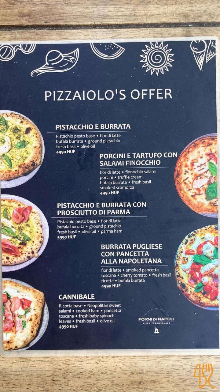 Forni Di Napoli Étlap