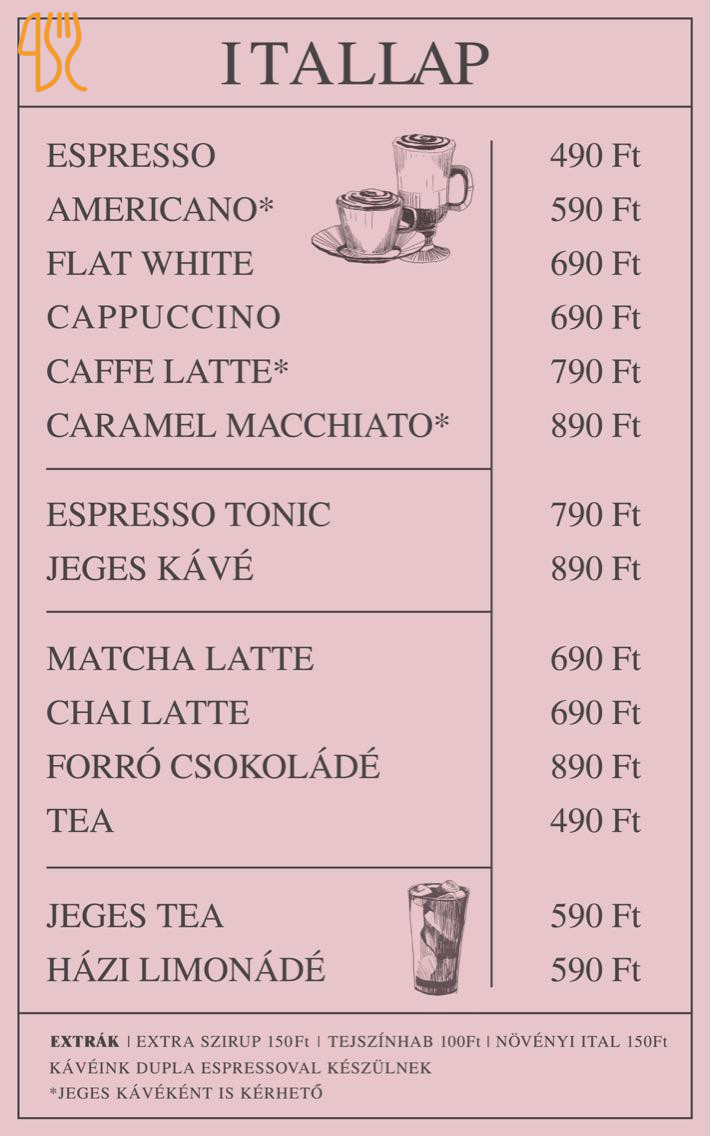 Macaron Heaven Manufaktúra Étlap