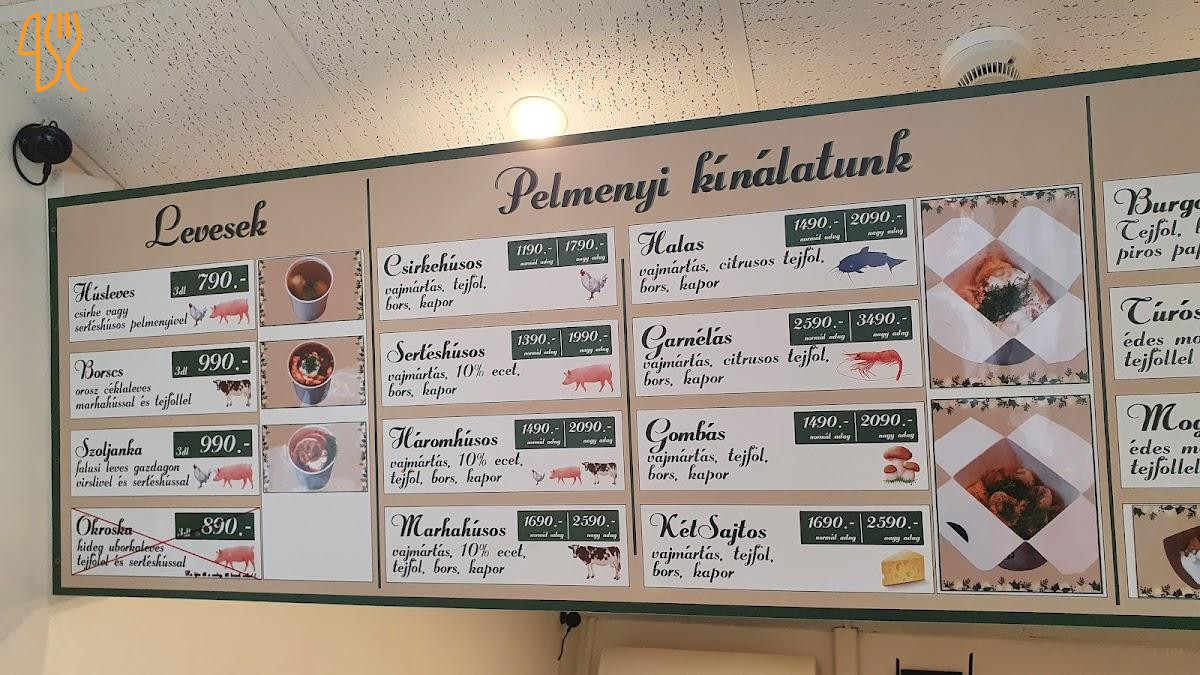 Pelmenyizde Factory Nagymező Étlap