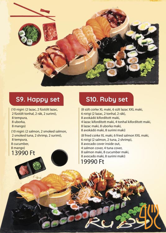 Ruby Sushi 1 Étlap
