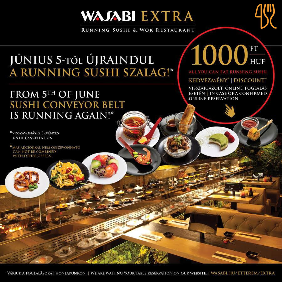Wasabi Running Sushi Wok Szépvölgyi út Étlap