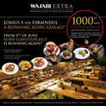 Wasabi Running Sushi Wok Szépvölgyi út Étlap
