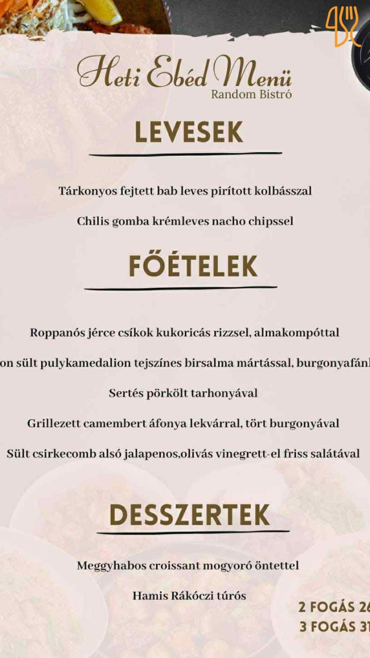 Random Bistro Étlap