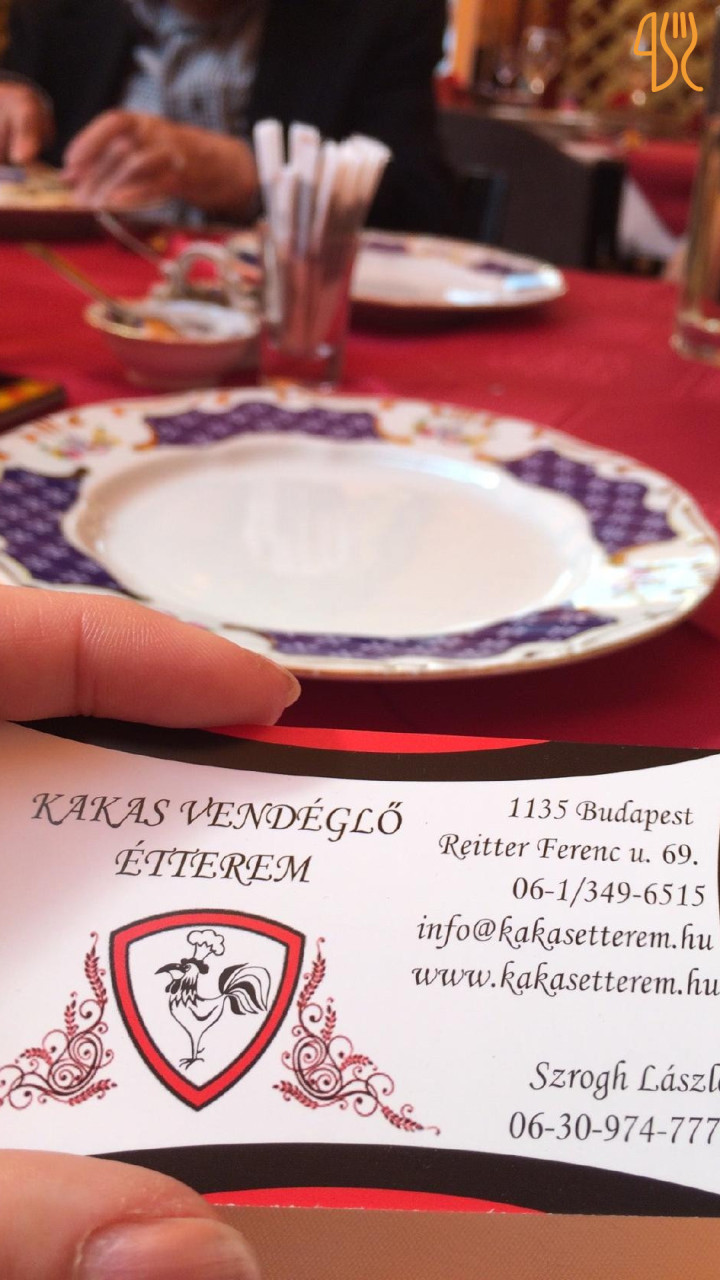 Kakas Vendéglő Étterem Étlap