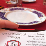 Kakas Vendéglő Étterem Étlap
