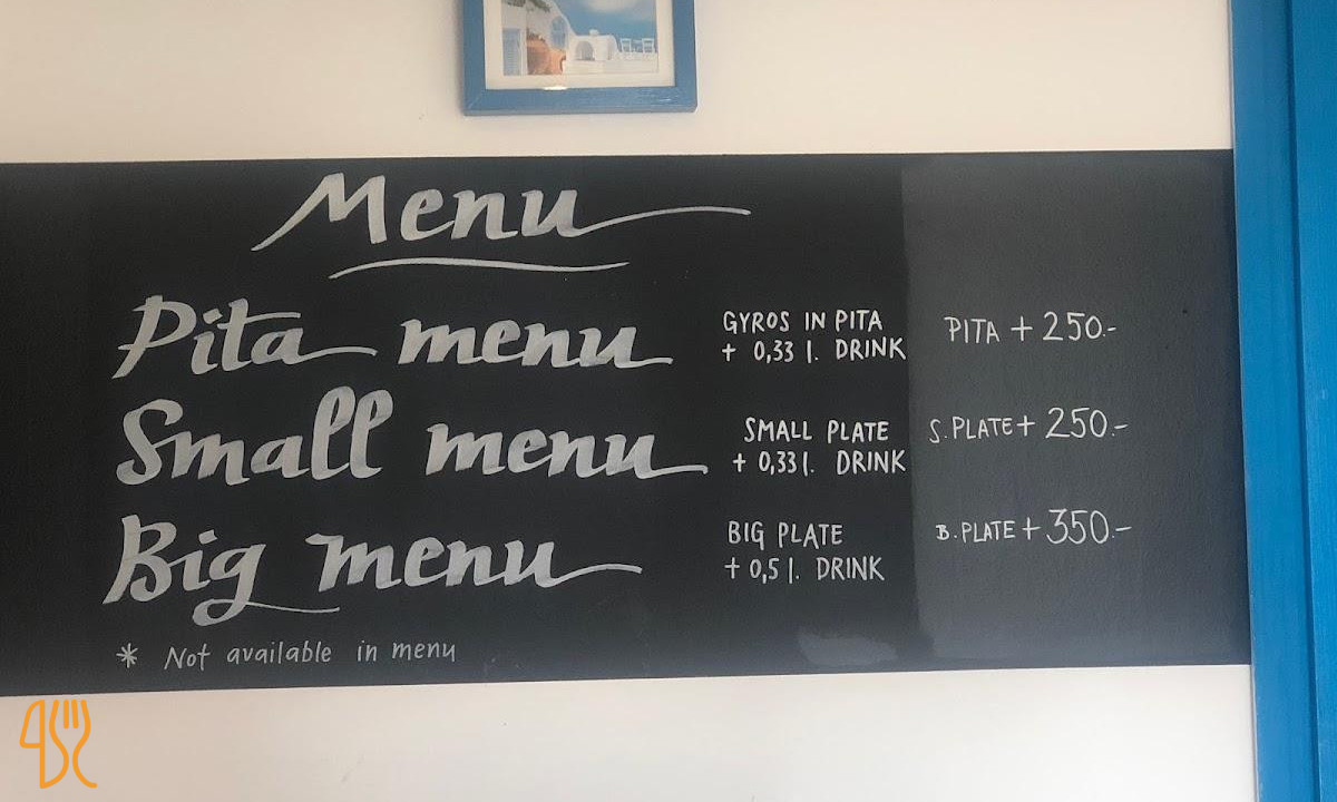 Saloniki Gyros Taverna Étlap