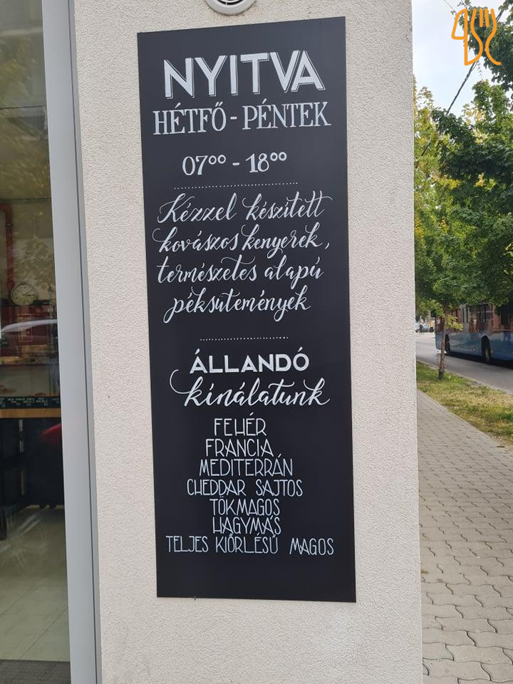 Búzakovász Kézműves Pékség Étlap
