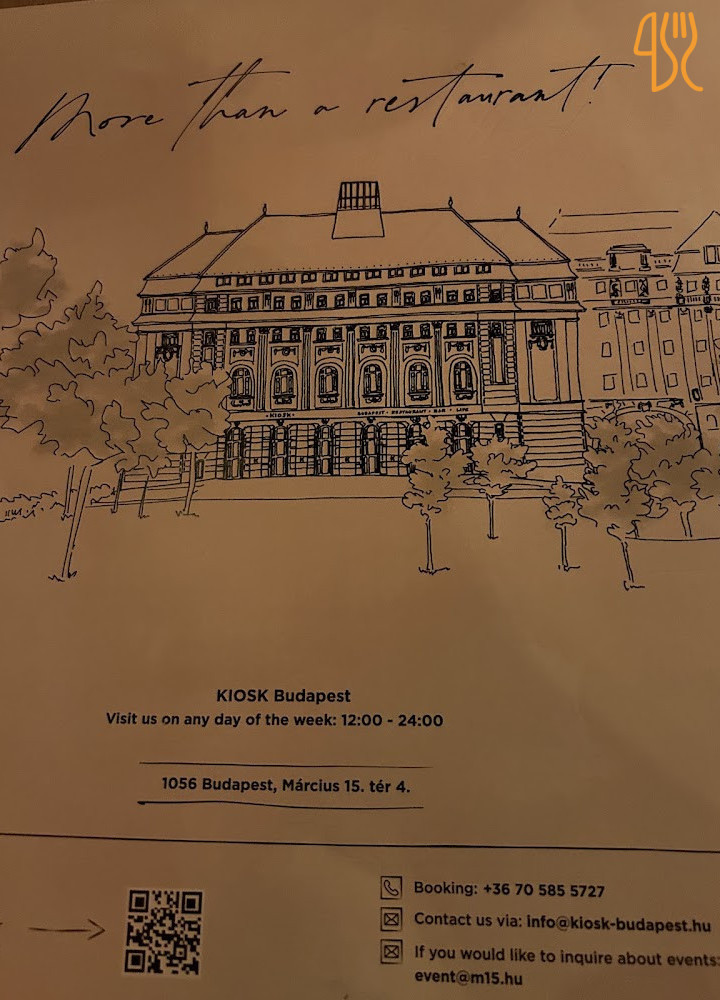 Kiosk Budapest Étlap