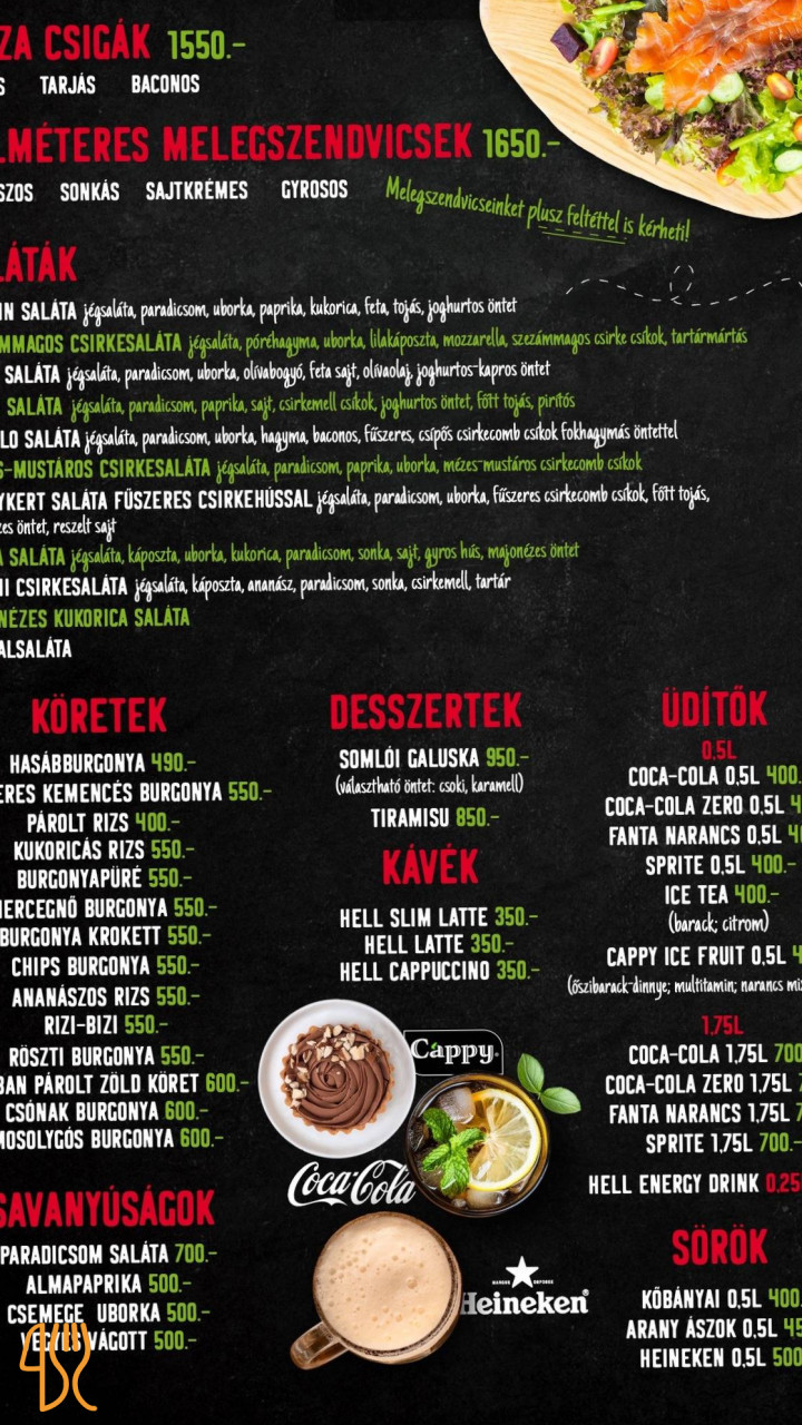 Buffalo Grill Es Pizzeria Étlap