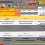 Zsuhuka Vidéki Falatozója Étlap