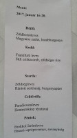 Katapult Etterem Es Pizzeria menu