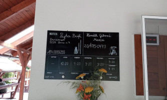 Pajta Büfé menu