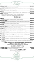 Lapító Pizzéria menu