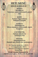 Diosd Garden And Cafe menu