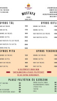 Mustafa Gyros menu