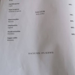 Józsi Bácsi Vendéglője és Szállodája Étlap