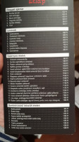 Krisa ételbár menu