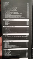 Krisa ételbár menu