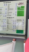 Bori Büfé menu