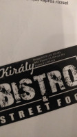 Kiràly Street Bistro menu