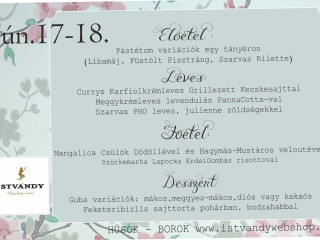 Istvándy Birtok Étlap