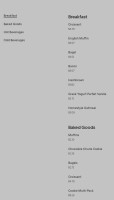 Káli Kapocs menu